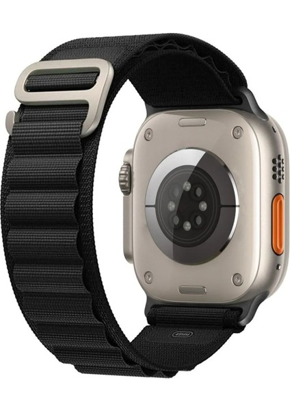 Apple Watch Seri 1/2/3/4/5/6/7/8/SE/Ultra 38mm 40mm 41mm 42mm 44mm 45mm 49mm Renkli Dikişsiz Kumaş Alpine Loop Kordon