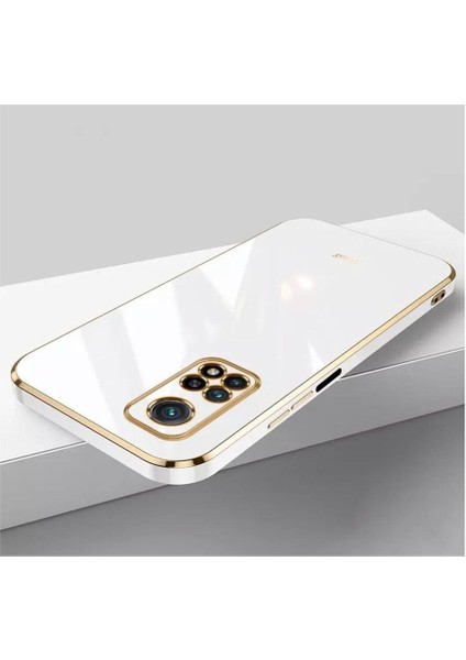 Xiaomi Redmi Note 11 Pro Kılıf Parlak Kenarlı Altın Işlemeli Kamera Korumalı Kapak