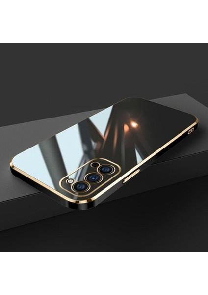Samsung Galaxy Note 20 Ultra Kılıf Parlak Kenarlı Altın Işlemeli Kamera Korumalı Kapak Kilif