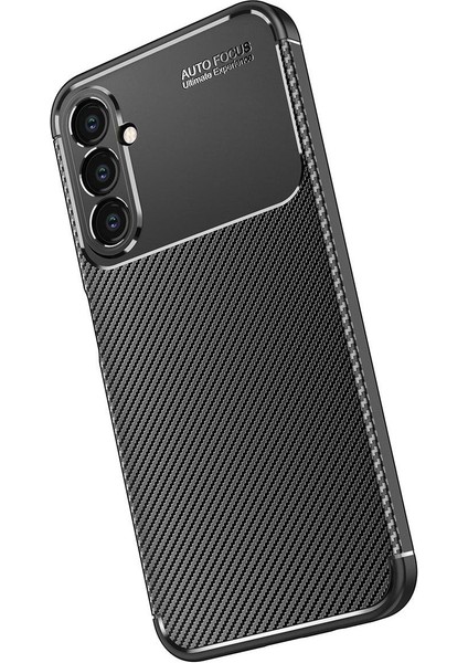 Samsung Galaxy A24 Kılıf Rugged Armor Darbe Emici Uzun Ömürlü Dayanıklı Parmak İzi Yapmaz Karbon Tasarım Negro Silikon Kapak