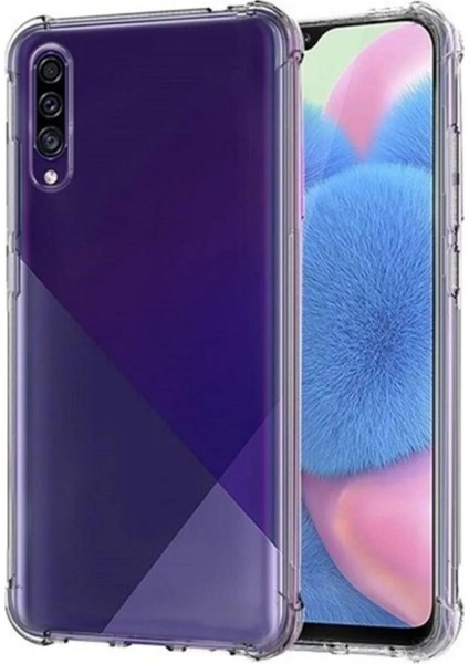 Samsung Galaxy A50 Kılıf AntiShock Köşe Korumalı Darbe Emici Crystal Berrak Şeffaf Sert Silikon