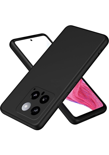 Xiaomi Mi 14 Kılıf Kamera Çıkıntılı Içi Kadife Lansman Yumuşak Dokulu Silikon Kapak