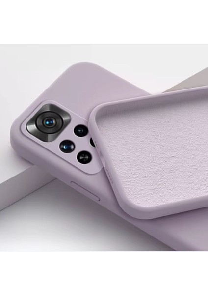Xiaomi Redmi Note 11 Pro Kılıf Kadife Lansman Soft Yumuşak Liquid Silikon Kamera Korumalı Mara