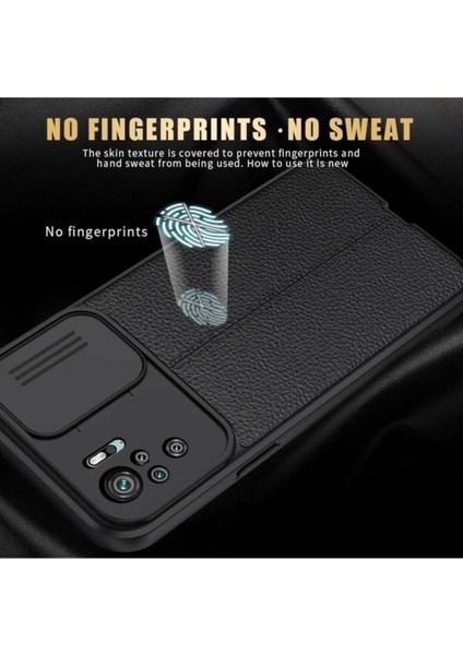 Xiaomi Redmi Note 8 Pro Kılıf Sürgülü Slide Kamera Korumalı Deri Görünümlü Leke Tutmaz Lüks Silikon fırsatları