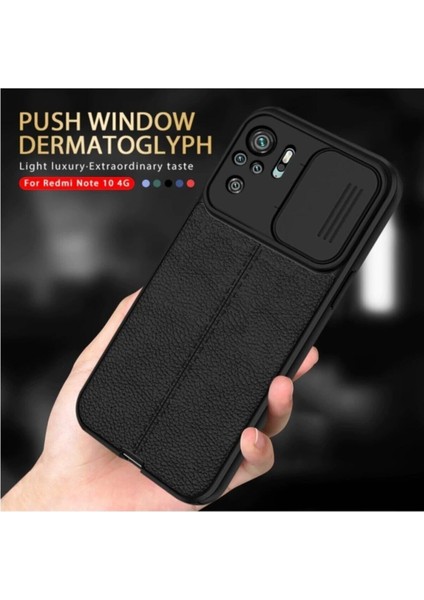 Xiaomi Redmi Note 8 Pro Kılıf Sürgülü Slide Kamera Korumalı Deri Görünümlü Leke Tutmaz Lüks Silikon indirimleri