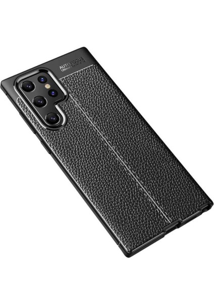 Samsung Galaxy S22 Ultra Kılıf Rugan Armor Deri Görünümlü Parmak İzi Yapmaz Dayanıklı Niss Silikon Kapak indirimleri