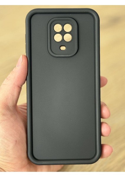 Xiaomi Redmi Note 9s/9 Pro Kılıf Kamera Korumalı Yumuşak Dokulu Darbe Emici Siyah Silikon Kapak