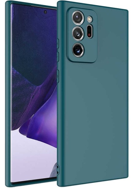 Samsung Galaxy Note 20 Ultra Kılıf Kadife Lansman Soft Yumuşak Liquid Silikon Kamera Korumalı Mara