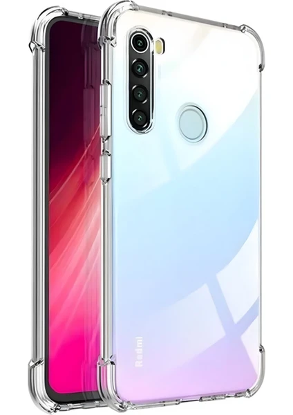 Xiaomi Redmi Note 8 Kılıf AntiShock Köşe Korumalı Darbe Emici Crystal Berrak Şeffaf Sert Silikon