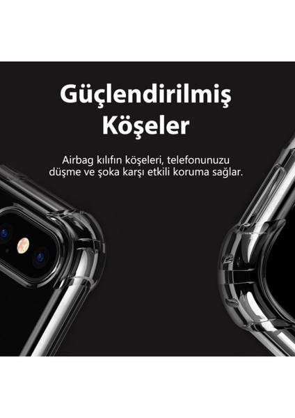 Xiaomi Redmi Note 8 Kılıf AntiShock Köşe Korumalı Darbe Emici Crystal Berrak Şeffaf Sert Silikon