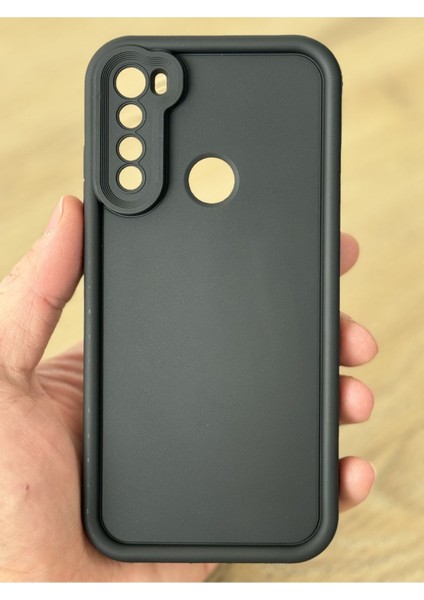 Xiaomi Redmi Note 8 Kılıf Kamera Korumalı Yumuşak Dokulu Darbe Emici Siyah Silikon Kapak