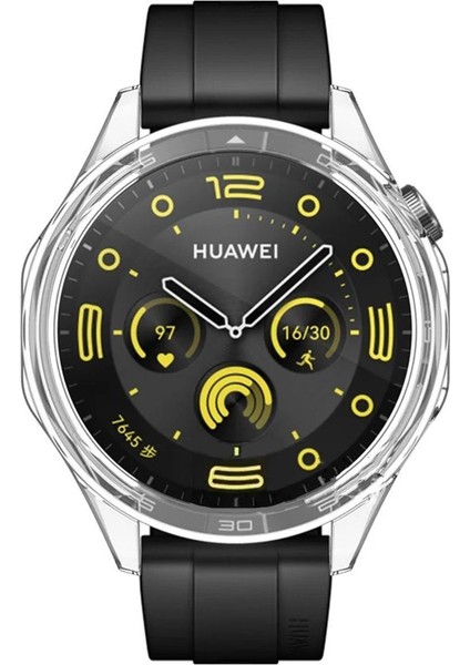 Huawei Watch Gt4 46MM Uyumlu Kasa ve Ekran Koruyucu 360 Tam Koruma Silikon Kılıf fiyatları