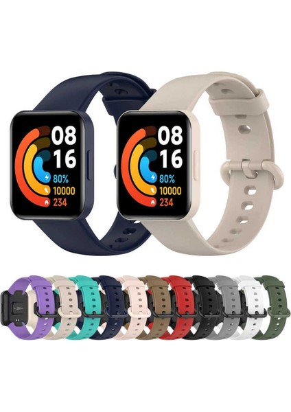 Xiaomi Redmi Watch Lite 2 Kordon Kayış Bleklik Esnek Yumuşak Akıllı Pimli Premium Spor Silikon