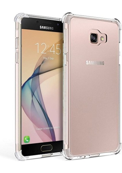 Samsung Galaxy J7 Prime Kılıf AntiShock Köşe Korumalı Darbe Emici Crystal Berrak Şeffaf Sert Silikon