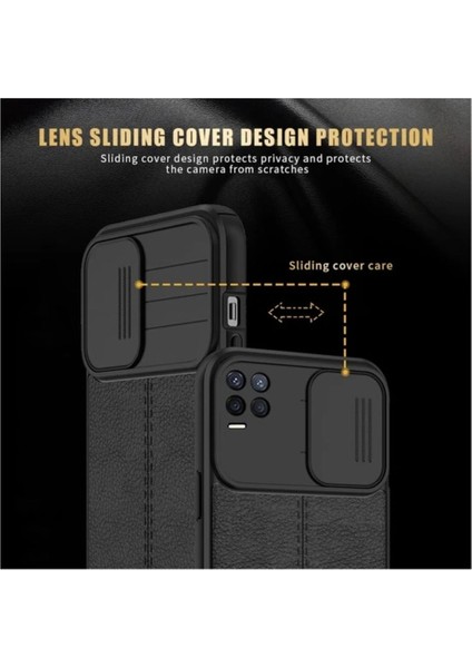 Oppo A54 Kılıf Sürgülü Slide Kamera Korumalı Deri Görünümlü Leke Tutmaz Lüks Silikon modelleri