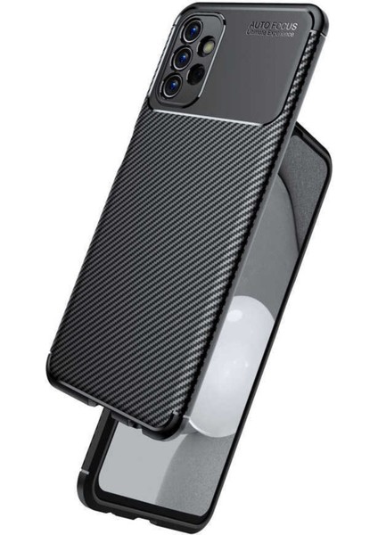 Samsung Galaxy A13 Kılıf Rugged Armor Darbe Emici Uzun Ömürlü Dayanıklı Parmak İzi Yapmaz Karbon Tasarım Negro Silikon Kapak