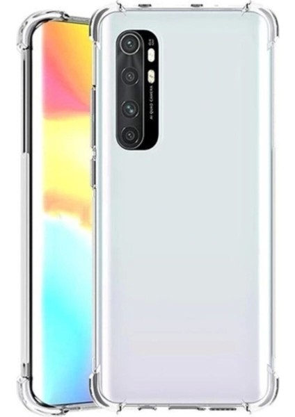 Xiaomi Mi Note 10 Lite Kılıf AntiShock Köşe Korumalı Darbe Emici Crystal Berrak Şeffaf Sert Silikon