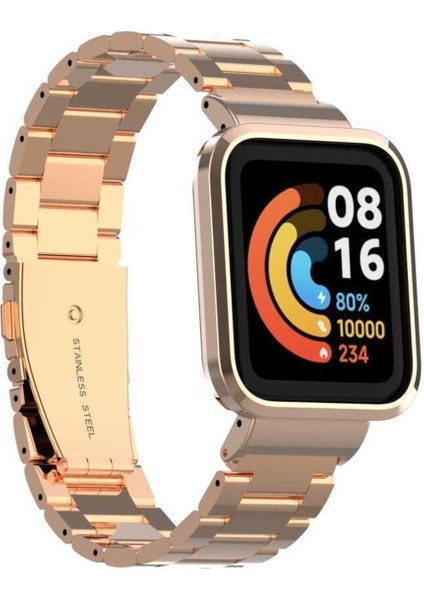 Xiaomi Redmi Watch - Mi Watch Lite Kordon Metal Işlemeli Renkli Şık Akıllı Saat Bileklik Kordon