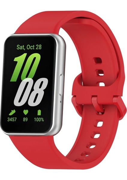 Samsung Galaxy Fit 3 Uyumlu Renkli A+ Kalite Kordon Kayış Bileklik Klasik Kaliteli Silikon