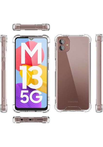 Samsung Galaxy A04 Kılıf AntiShock Köşe Korumalı Darbe Emici Crystal Berrak Şeffaf Sert Silikon