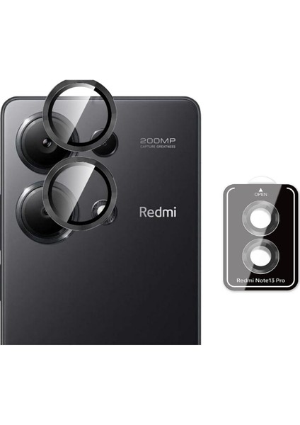 Xiaomi Redmi Note 13 Pro 4g Uyumlu Aparatlı Kamera Koruma Renkli Lens Koruyucu Temperli Cam Koruma