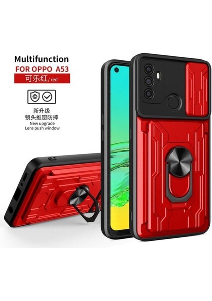 Apple iPhone 13 Pro Max Uyumlu Kartlıklı Sürgülü Slayt Kamera Korumalı Standlı Tank Kapak indirimleri
