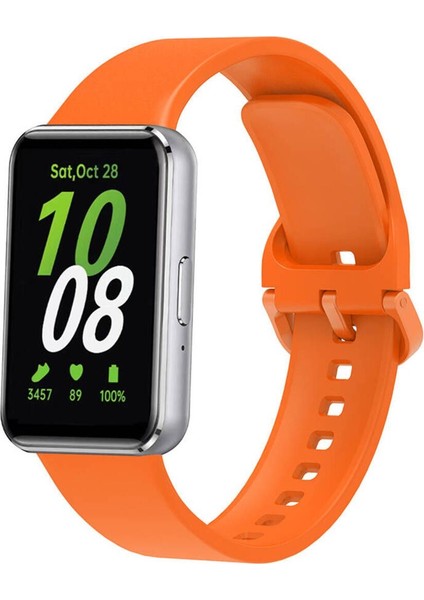 Samsung Galaxy Fit 3 Uyumlu Renkli A+ Kalite Kordon Kayış Bileklik Klasik Kaliteli Silikon