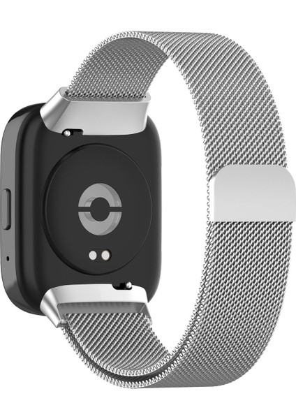 Xiaomi Redmi Watch 3 Active Uyumlu Metal Hasır Örgü Mıknatıslı Ayarlanabilir Paslanmaz Kordon modelleri