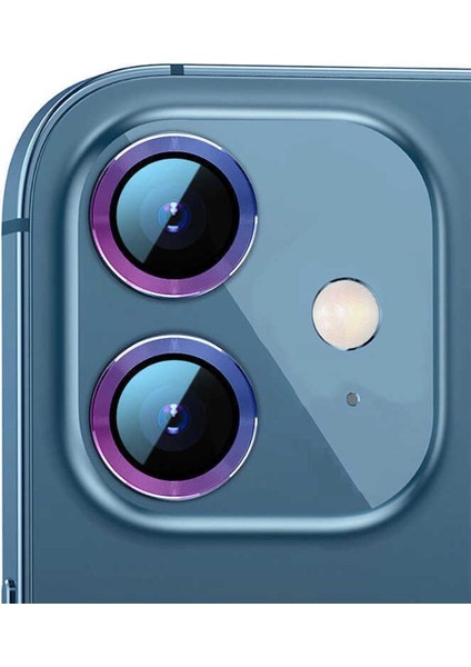 Apple iPhone 12 Mini Kamera Lens Koruyucu Kırılmaz Cam Kaliteyi Bozmaz Temperli Berrak Koruma Cl-07