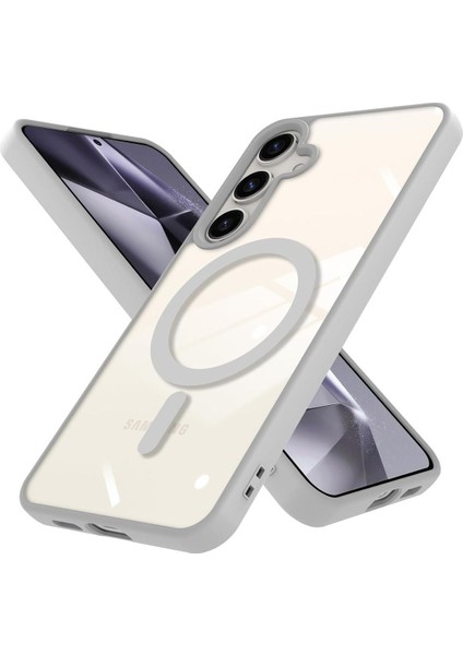Samsung Galaxy S24 Plus Uyumlu Kılıf Kamera Çıkıntılı Magsafe Destekli Renkli Hassas Butonlu Kapak