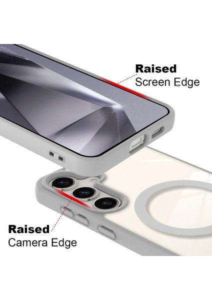 Samsung Galaxy S24 Plus Uyumlu Kılıf Kamera Çıkıntılı Magsafe Destekli Renkli Hassas Butonlu Kapak