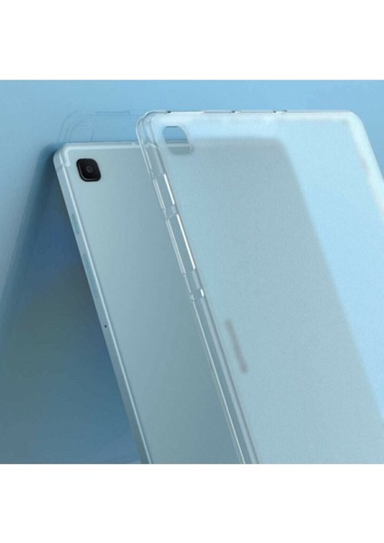 Samsung Galaxy Tab A7 Lite T220 T225 Tablet Kılıf + Ekran Koruyucu + Kalem Süper Silikon Şeffaf