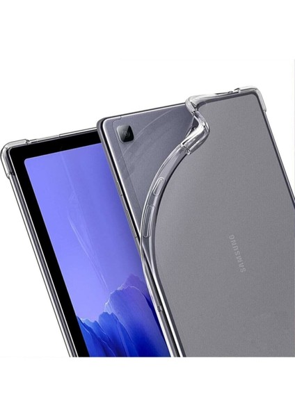 Samsung Galaxy Tab A7 Lite T220 T225 Tablet Kılıf + Ekran Koruyucu + Kalem Süper Silikon Şeffaf