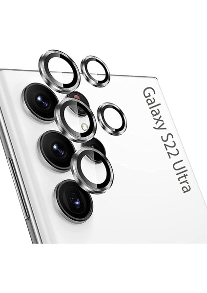 Samsung Galaxy S22 Ultra Kamera Lens Koruyucu Kırılmaz Cam Kaliteyi Bozmaz Temperli Berrak Koruma