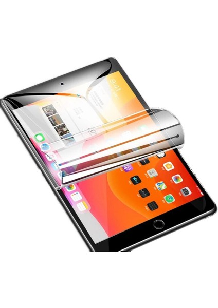 Apple iPad 8. Nesil (2020) 10.2 Şeffaf Ekran Koruyucu Nano Esnek Flexible 9h Micro Temperli Kırılmaz Cam