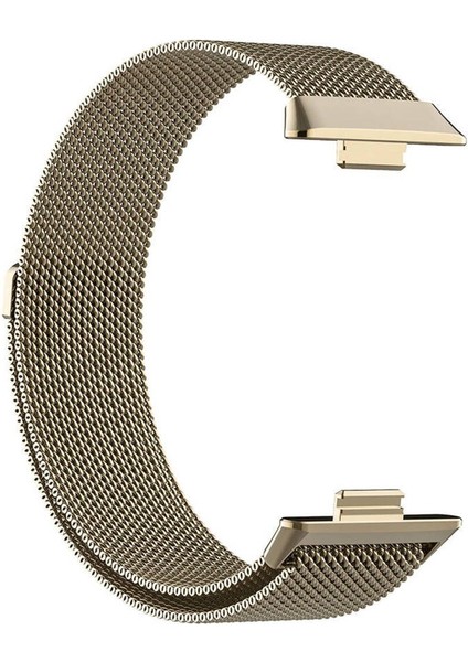 Huawei Watch Fit 3 - Fit 4 - Fit 4 Pro Uyumlu Saat Kordonu Metal Örgü Hasır Kordon Bileklik