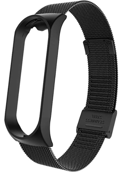 Mi Band 6 Kordon Akıllı Bileklik Kordonu Metal Örgü Hasır Krd-01 Kayış Bileklik