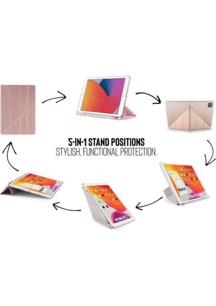 Samsung Galaxy S6 Lite Kılıf + Ekran Koruyucu + Kalem SM-P610 SM-P615 SM-P617 Dikey Yatay Stand Olabilen Arkası Yumuşak Kapaklı Silikon 360 Tam Koruma fiyatları