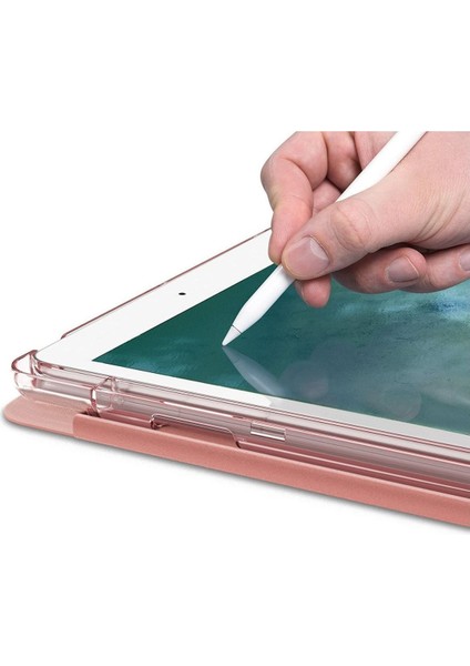 Samsung Galaxy S6 Lite Kılıf + Ekran Koruyucu + Kalem SM-P610 SM-P615 SM-P617 Dikey Yatay Stand Olabilen Arkası Yumuşak Kapaklı Silikon 360 Tam Koruma modelleri