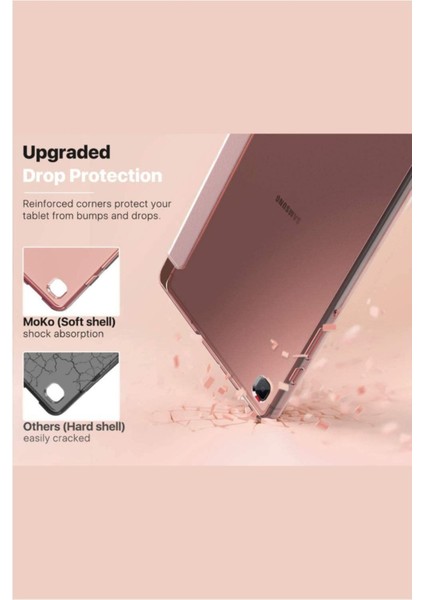 Samsung Galaxy S6 Lite Kılıf + Ekran Koruyucu + Kalem SM-P610 SM-P615 SM-P617 Dikey Yatay Stand Olabilen Arkası Yumuşak Kapaklı Silikon 360 Tam Koruma fırsatları