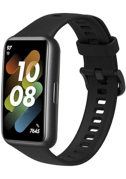 Huawei Band 7 Uyumlu A+ Kalite Klipsli Renkli Silikon Kordon Kayış Bileklik