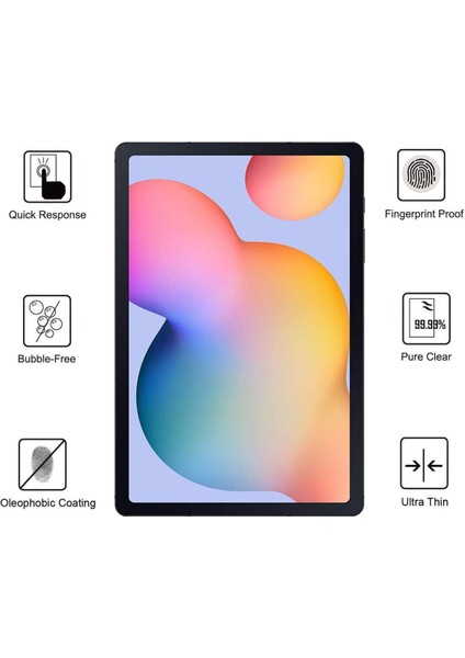 Samsung Galaxy Tab S6 Lite 2024 P610 - P615 - P617 - P620 Uyumlu Tablet Esnek Nano Şeffaf Ekran Koruyucu Kırılmaz Cam Koruma