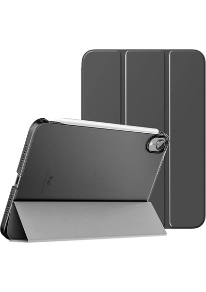 Apple iPad Air 11 4/5/6 10.9 Kılıf Pu Deri Ön Arka Tam Koruma Standlı Katlanabilir Uyku Modlu Smart Kapak