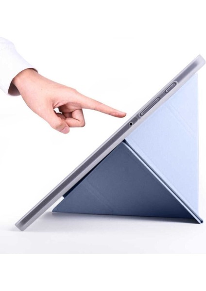 Samsung Galaxy Tab S6 Lite SM-P610 P617 Kılıf Tri Folding Standlı Kalemlikli Kalem Bölmeli 3 Katlamalı Standlı Uyku Modlu Smart Kapak modelleri