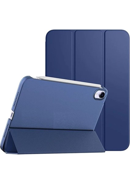 Apple iPad Air 4 10.9 2020 Kılıf Pu Deri Ön Arka Tam Koruma Standlı Katlanabilir Uyku Modlu Smart Kapak