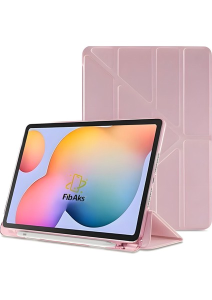 Samsung Galaxy Tab S9 Plus SM-X810 - S9 Fe Plus SM-X610 12.4 Kılıf Kalem Bölmeli Katlanabilir Standlı Koruyucu Kapak