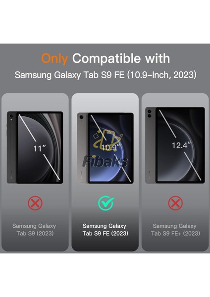 Samsung Galaxy Tab S9 Fe 10.9 Inch Uyumlu Kılıf Smart Case Standlı 360 Tam Koruma Akıllı Kapak