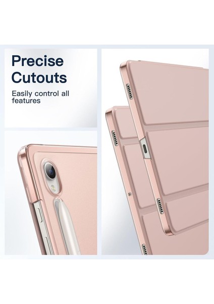 Samsung Galaxy Tab S9 Fe 10.9 Inch Uyumlu Kılıf Smart Case Standlı 360 Tam Koruma Akıllı Kapak