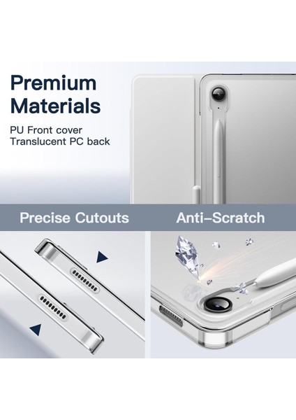 Samsung Galaxy Tab S9 Fe 10.9 Inch Uyumlu Kılıf Smart Case Standlı 360 Tam Koruma Akıllı Kapak modelleri