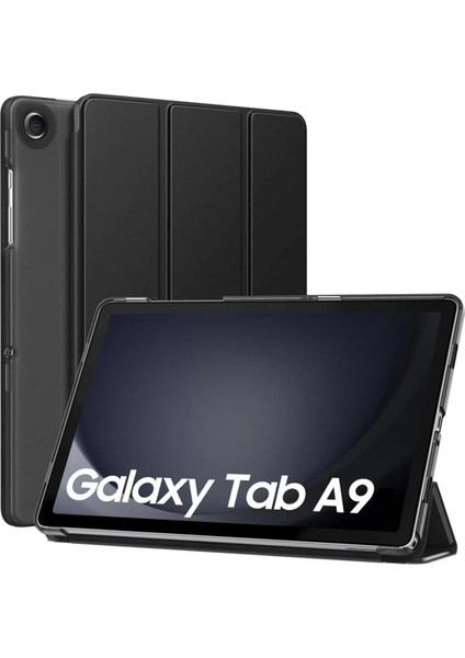 Samsung Galaxy Tab A9 SM-X110 Uyumlu Smart Kapak Katlanabilir Koruyucu Uyku Modlu Tablet Kılıfı